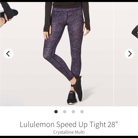 lululemon athletica Pants - Lululemon size 10 speed up tight crystalline multi